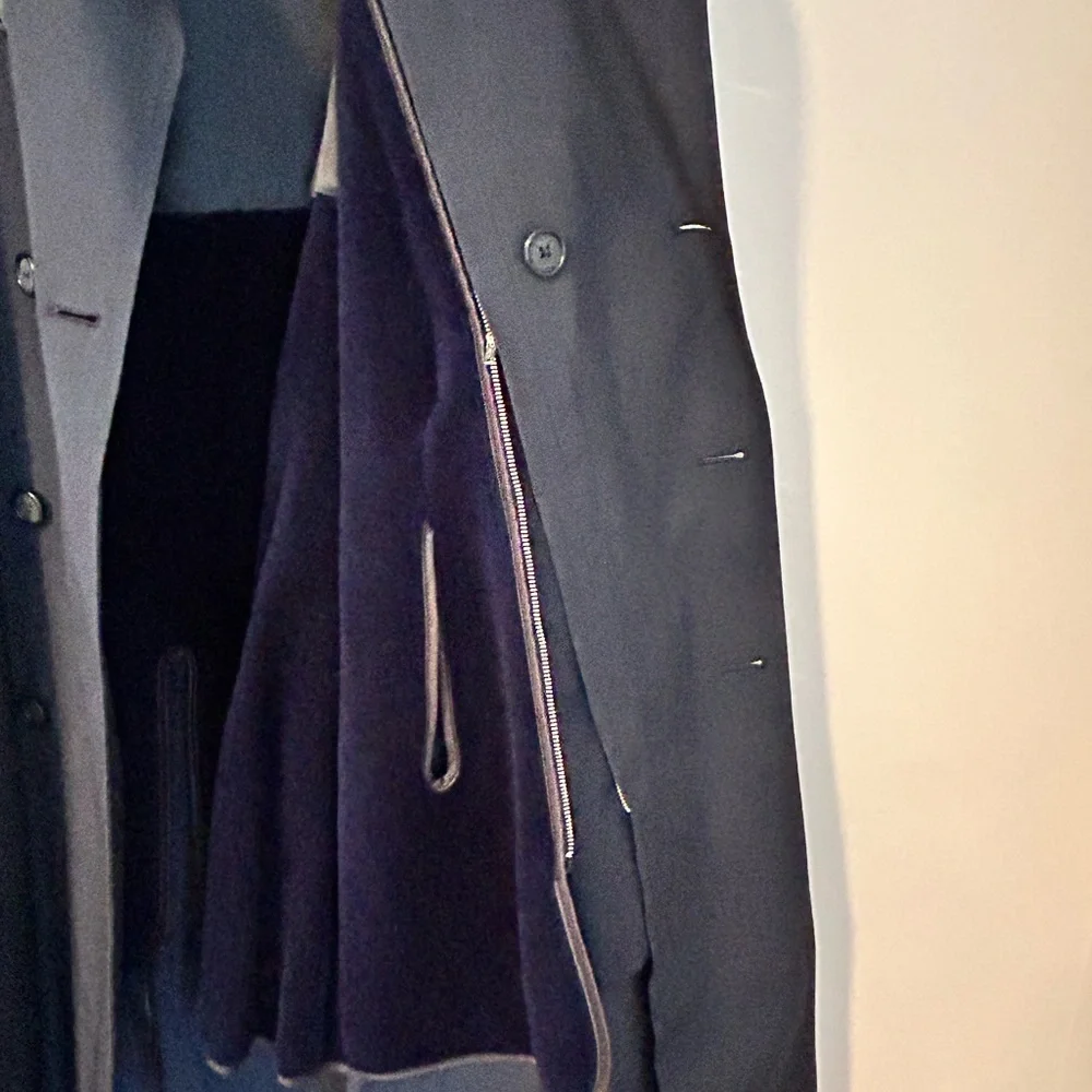 Botany 500 Men’s All-Weather Trench Coat Black Size 36L
